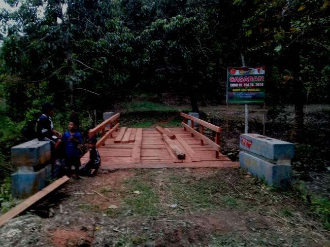 Ini Kondisi Jembatan V, yang Sudah Jadi  di Donggala,- ..