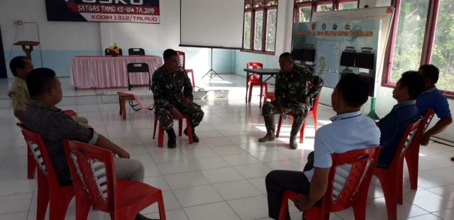 Cofee break Satgas TMMD Ke-104, Bangun Kehangatan Dalam Kesederhanaan