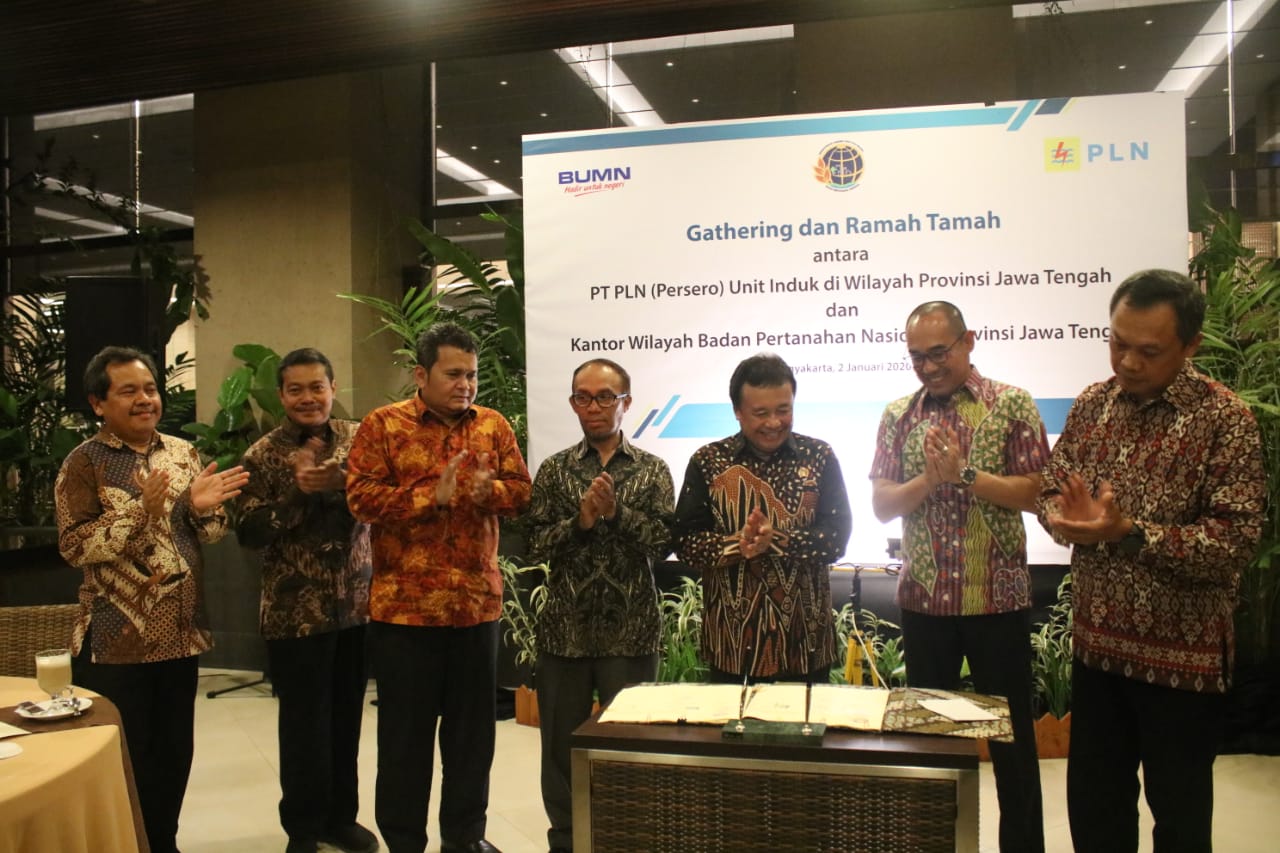 PLN teken MoU dengan BPN Jateng