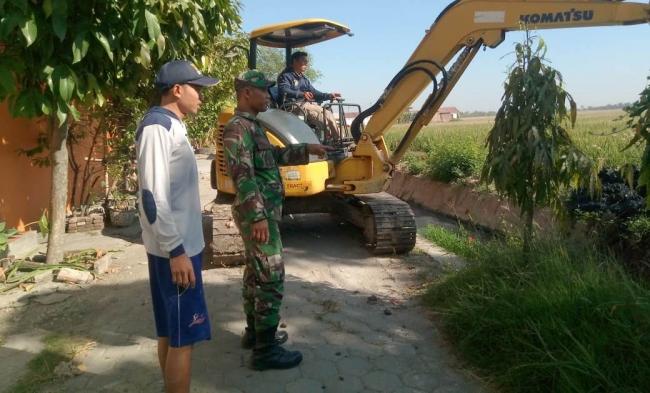 Digarap"  TMMD Kodim Demak, Saluran Air di Kalikondang Normal