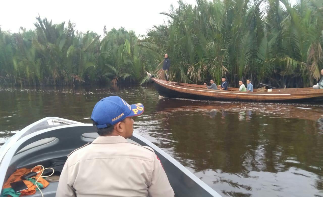 Waduh.. Warga Inhil Ini Hilang Usai Mancing Pakai Perahu Dayung