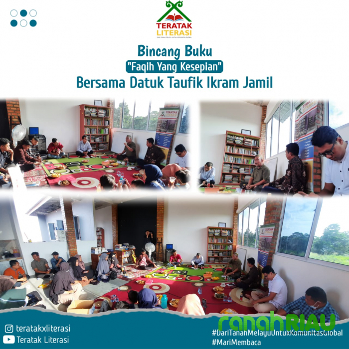 Bekerjasama dengan Teratak Literasi, Gerakan Riau Membaca taja bincang buku