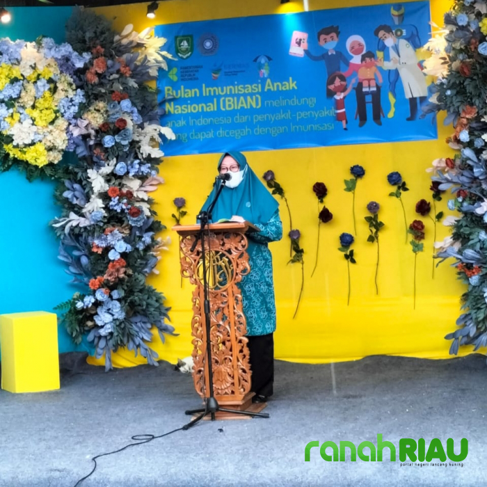 Pencanangan BIAN 2022 Resmi Dimulai, Ketua TP PKK Bengkalis Ingatkan Orang Tua Pentingnya Imunisasi