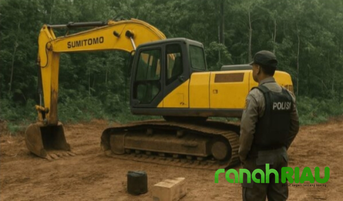 BKSDA Riau : Kasus Penangkapan Alat Excavator di Pangkalan Indarung Kini Ditangani Polda