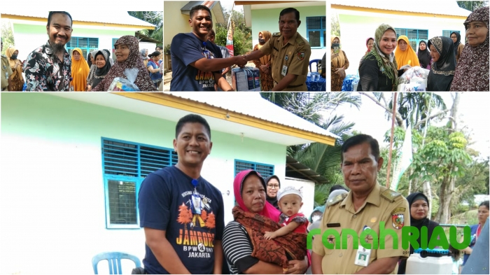 FTBM Riau Salurkan Bantuan Untuk Warga Stunting di Kelurahan Melebung