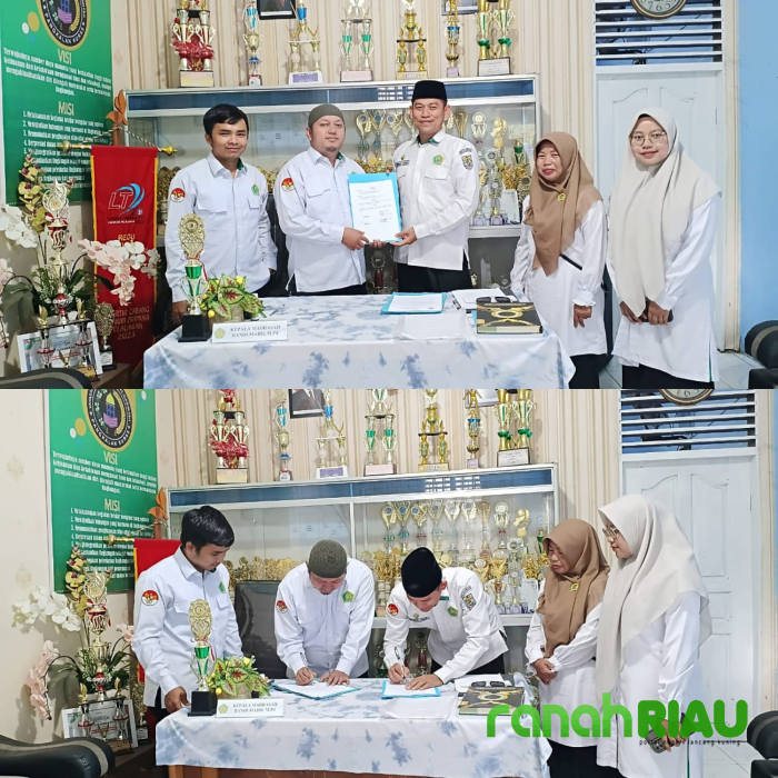 MTs Al Qasimiyah dan KUA Pangkalan Kuras kompak Bina Pelajar Religius dan Berintegritas