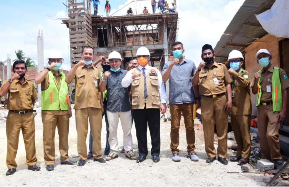 Pj Bupati H Syahrial Abdi Tinjau ke Lokasi Proyek di Kecamatan Bengkalis dan Bantan
