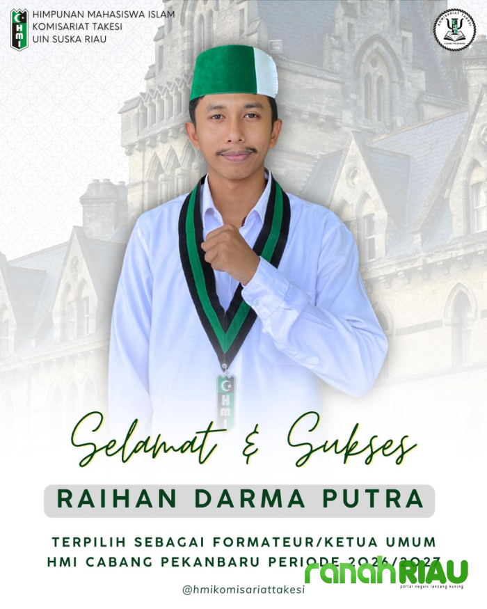 Raihan Darma Putra Nahkodai HMI Pekanbaru, Konsolidasi Total dan Akselerasi Gerakan jadi Taruhan