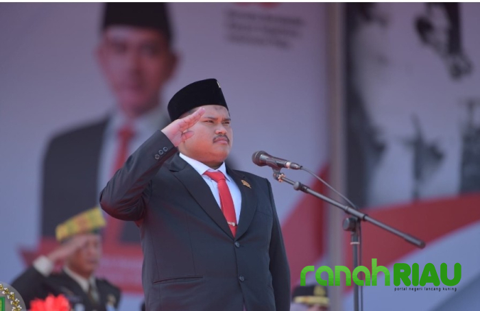 Dapat Kehormatan, Ketua DPRD Bengkalis Bacakan Teks Proklamasi HUT RI ke 80