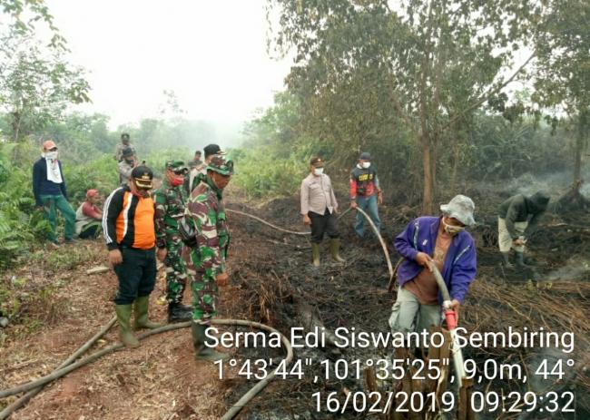 Karhutla di Rupat makin Meluas, Terjadi Kabut Asap Makin Tebal