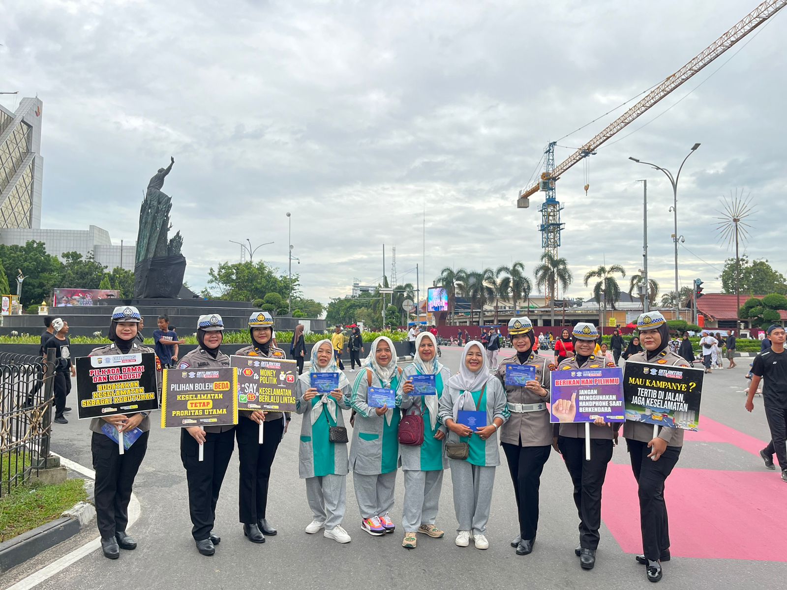 Pilkada Riau tinggal menghitung hari, Ditlantas Polda Riau Ajak Masyarakat Riau tidak Golput