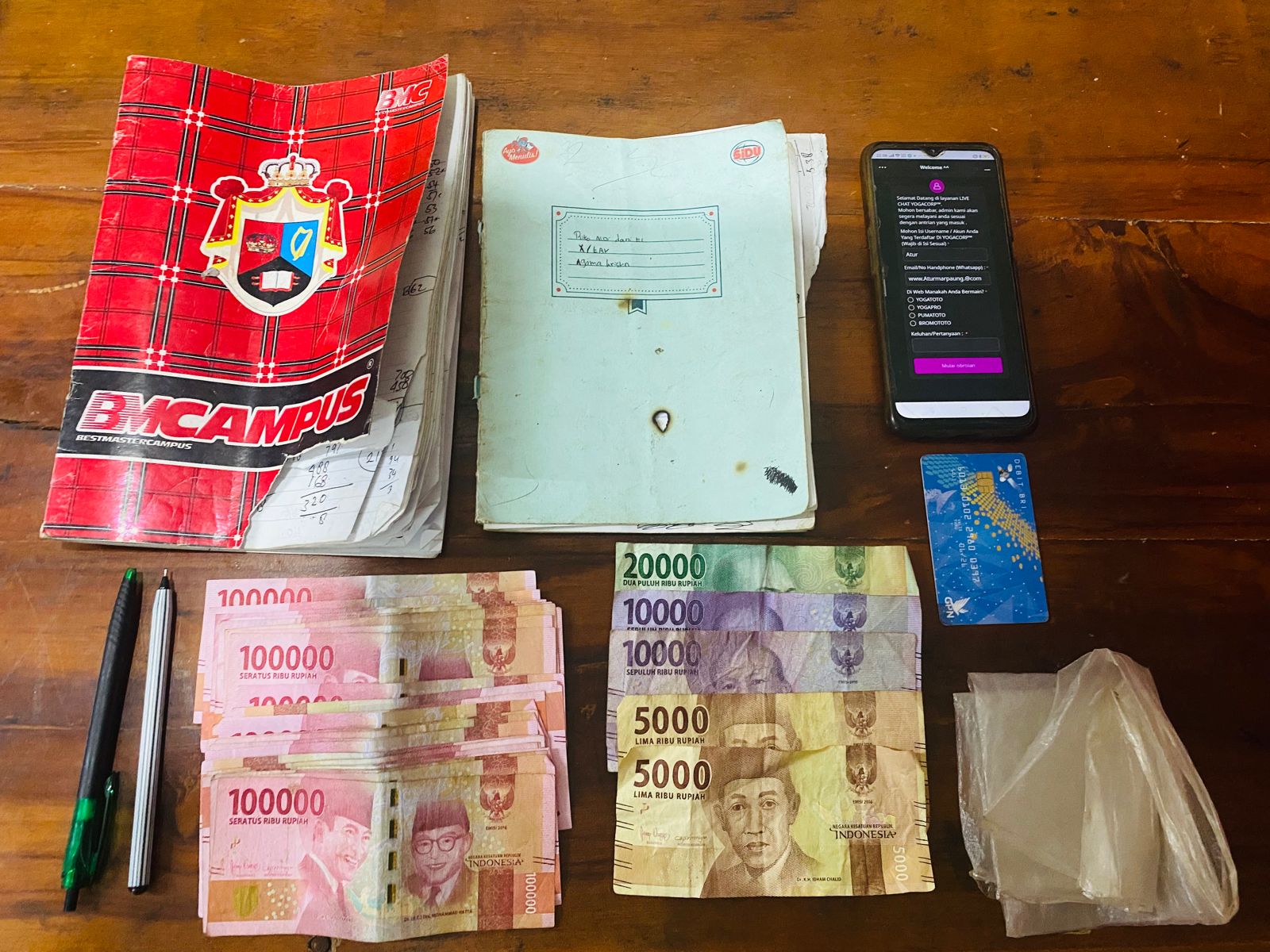 Team Opsnal Polsek Mandau Sikat Agen Judi Online Jenis Togel Dijalan Rangau Duri