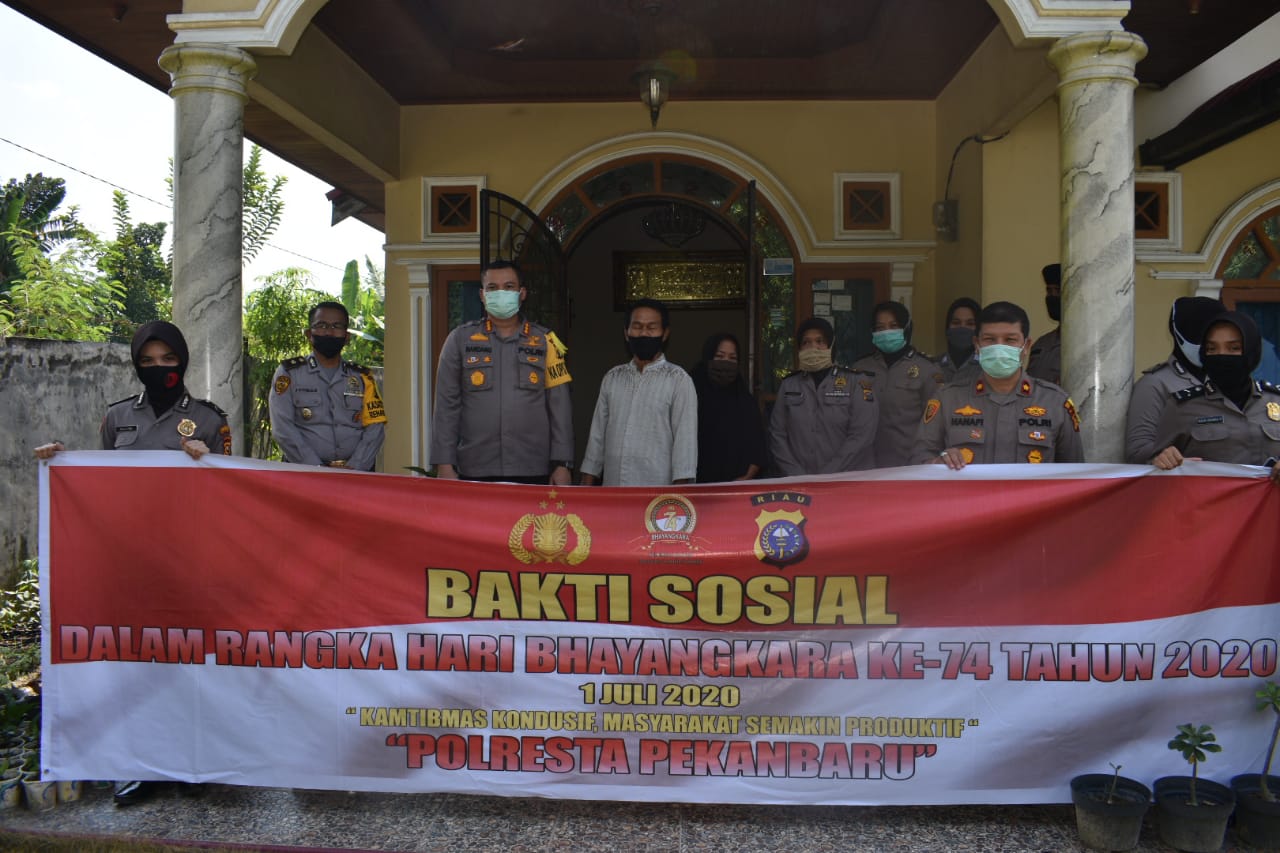 Kapolresta Pekanbaru Laksanakan Anjangsana Dalam Rangka Sambut Hari Bhayangkara ke 74