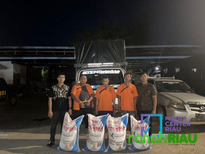 Polres Inhu gagalkan Penjualan Pupuk Bersubsidi 9 Ton, 3 Orang Ditangkap