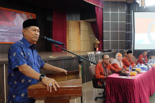 Tutup Rapat Pleno, Wabup Bangga Pemilu di Inhil Berjalan Lancar