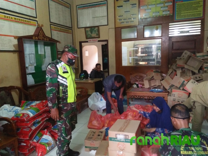 Dampak COVID-19, Serda Rs.Sitorus Bantu Pengawasan Penerima Sembako