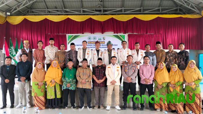 Lantik Pemuda Muhammadiyah Pelalawan, Rizal S Tekankan Kader Harus Jadi Pelopor dan Progresif
