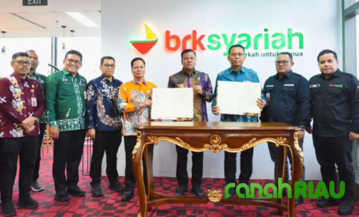 Dorong Pembangunan Daerah, BRK Syariah dan Pemkab Kuansing Sepakati Kerja sama Perbankan