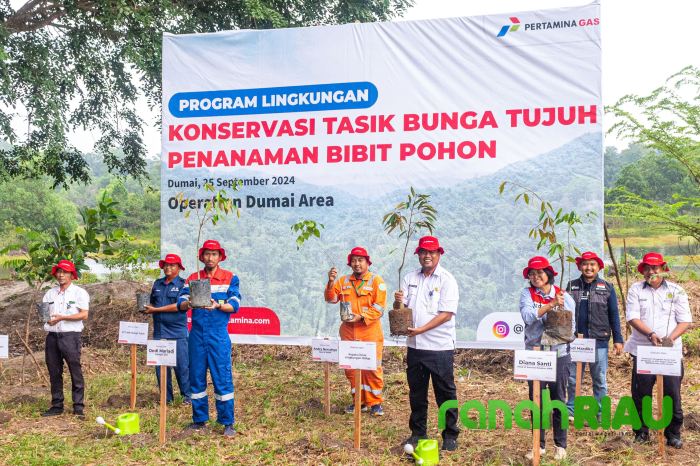 Ajak Masyarakat lestarikan Lingkungan, Pertamina Gas tanam Pohon di Tasik Tujuh Dumai