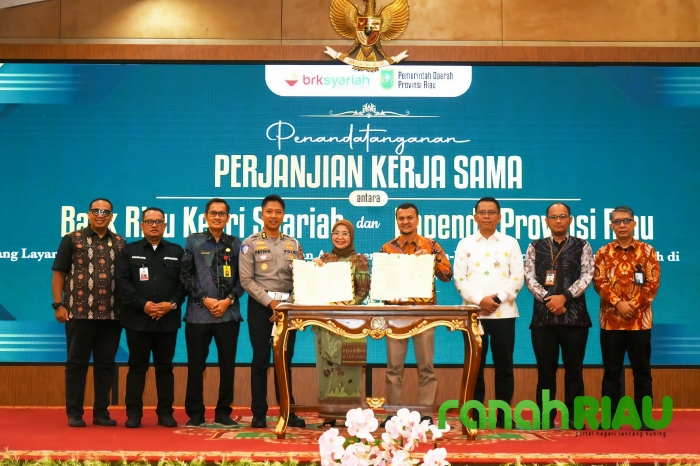 Minimalisir Kebocoran PAD, Bapenda Riau MoU dengan BRK Syariah terkait Pembayaran Pajak Digital