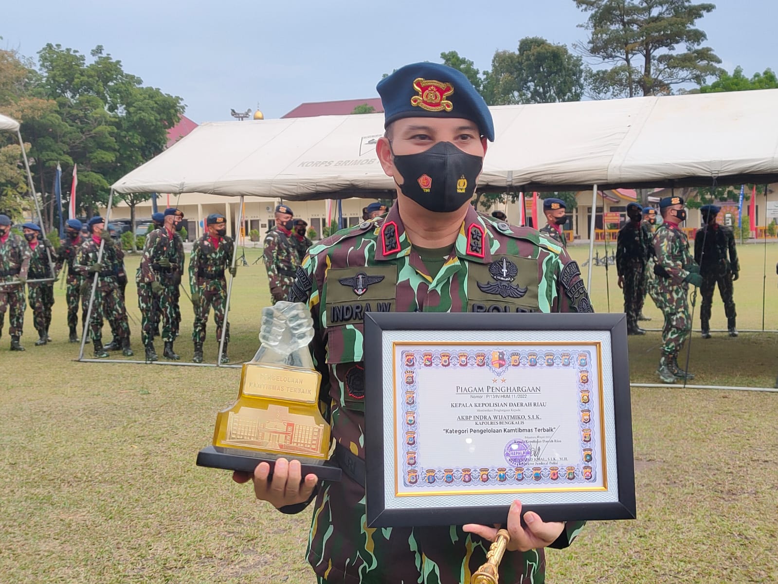 Ketum LSM KPH-PL Acungkan Jempol Prestasi Kapolres Bengkalis AKBP Indra Wijatmiko
