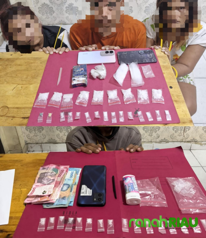 Pengembangan Kasus Narkoba di Tualang: Satresnarkoba Polres Siak Ringkus Jaringan Bandar Sabu