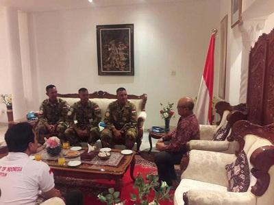 Dansatgas Yonkomposit Konga XXXV-C Kunjungi Dubes RI untuk Sudan