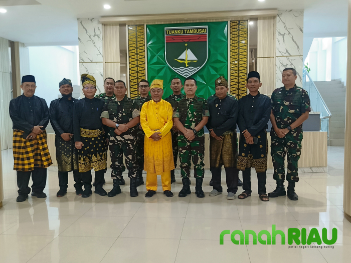 Silaturahmi Raja Rokan dengan Pangdam XIX/Tuanku Tambusai, Menjunjung Marwah dan Tradisi Melayu