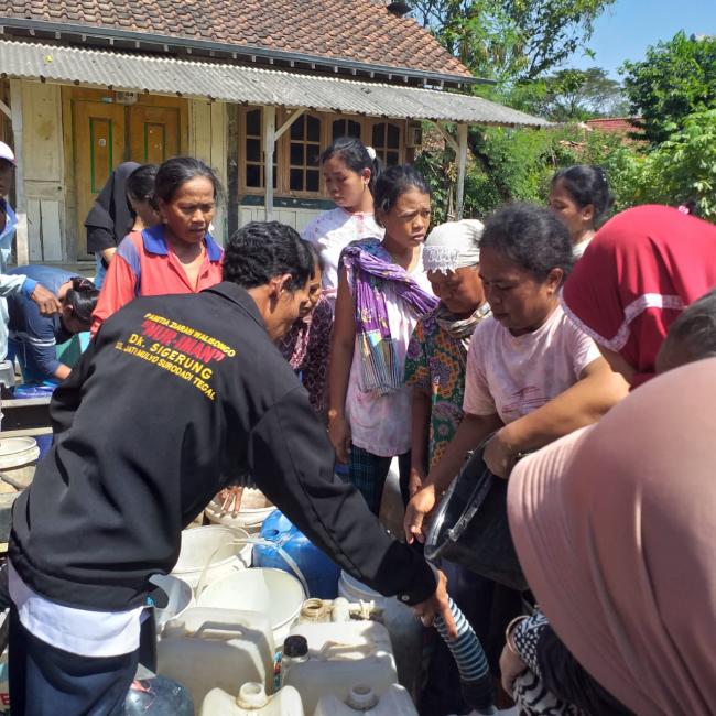 5 Desa Di Dropping Air Bersih Dalam Program TMMD 105 Tegal