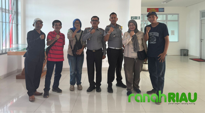 Kunjungi Lapas Narkotika kelas II B Rumbai, Forwadik Riau disambut dengan Ramah