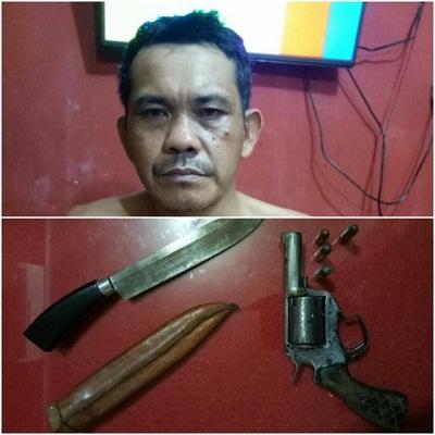 Waduhhh... Bawa Sajam dan Senpi, Pria Ini Ditangkap Polisi