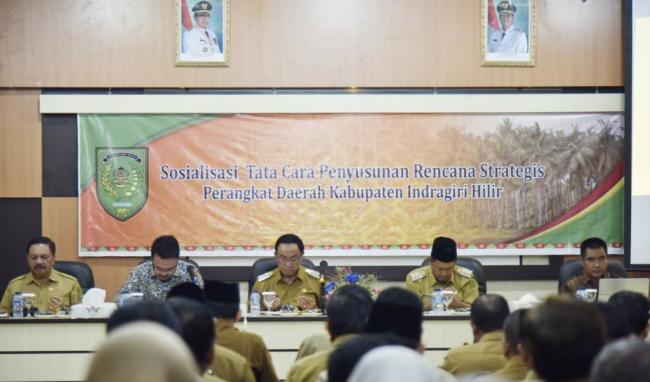 Bupati Inhil Tekankan Seluruh OPD Pahami Proses Penyusunan Rencana Strategis Perangkat Daerah