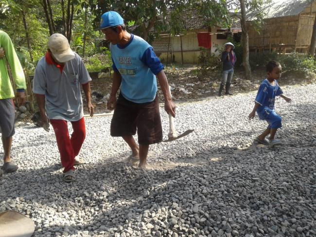   Batu Material Sudah Sesuai RAB