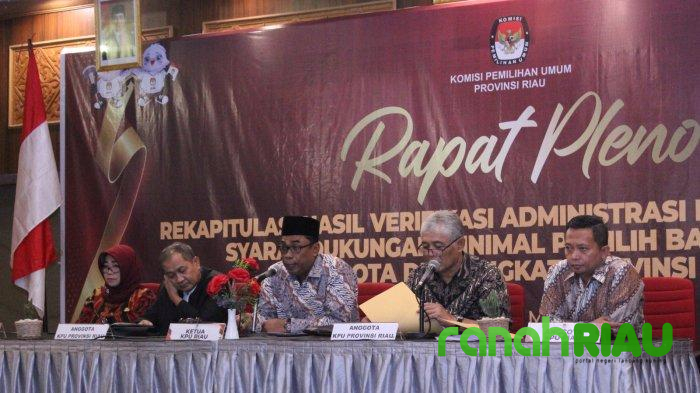 Gagal penuhi minimal dukungan, Enam Bacalon DPD Dapil Riau ini  dipastikan tidak bisa lanjut