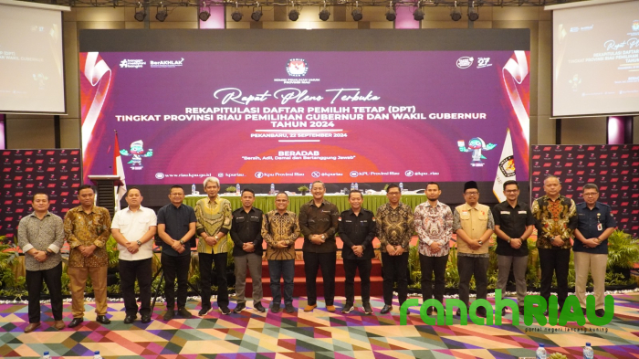 Rapat Pleno terbuka Rekapitulasi, KPU Riau tetapkan 4.827.022 DPT Pilkada 2024
