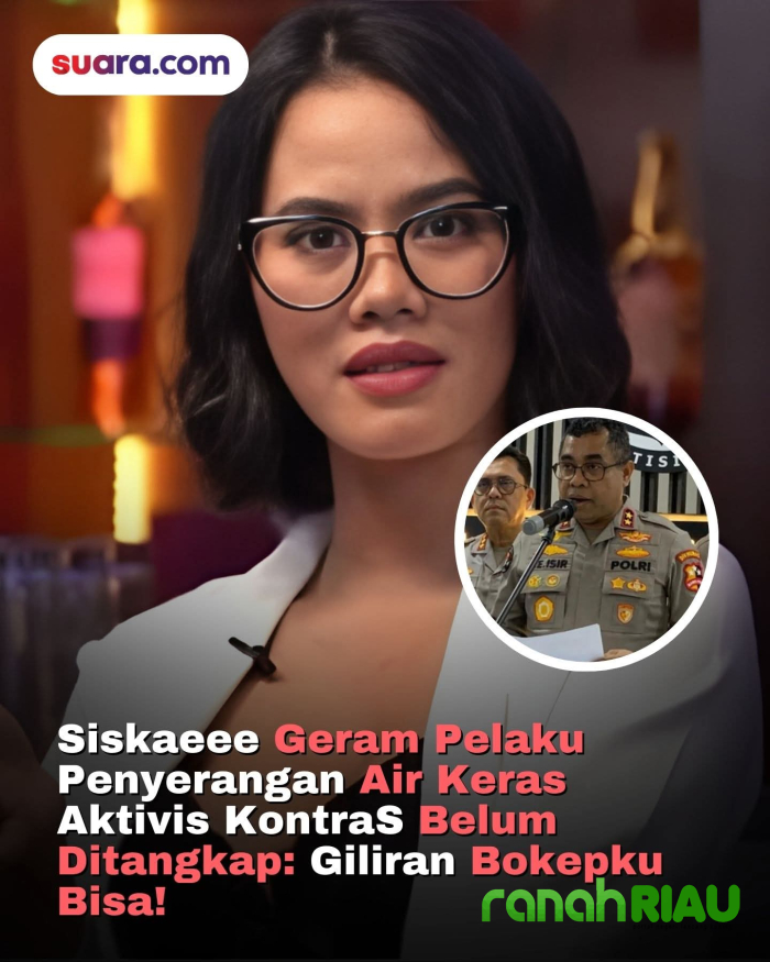 Siskaeee Sentil Polisi: Bokepku Pakai Masker Saja Ketangkep, Pelaku Siram Air Keras kok Belum?
