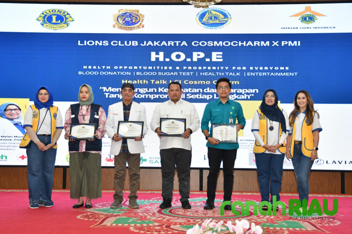 BRK Syariah Fasilitasi Donor Darah Lion Club Jakarta Cosmo Charm dan PMI Pekanbaru
