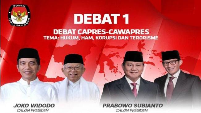 Debat Capres 1, Ini Tanggapan Netizen