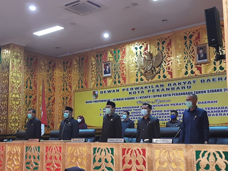 Paripurna DPRD Kota Pekanbaru Sepakati KUA - PPAS 2021 Sebesar 2,597 T