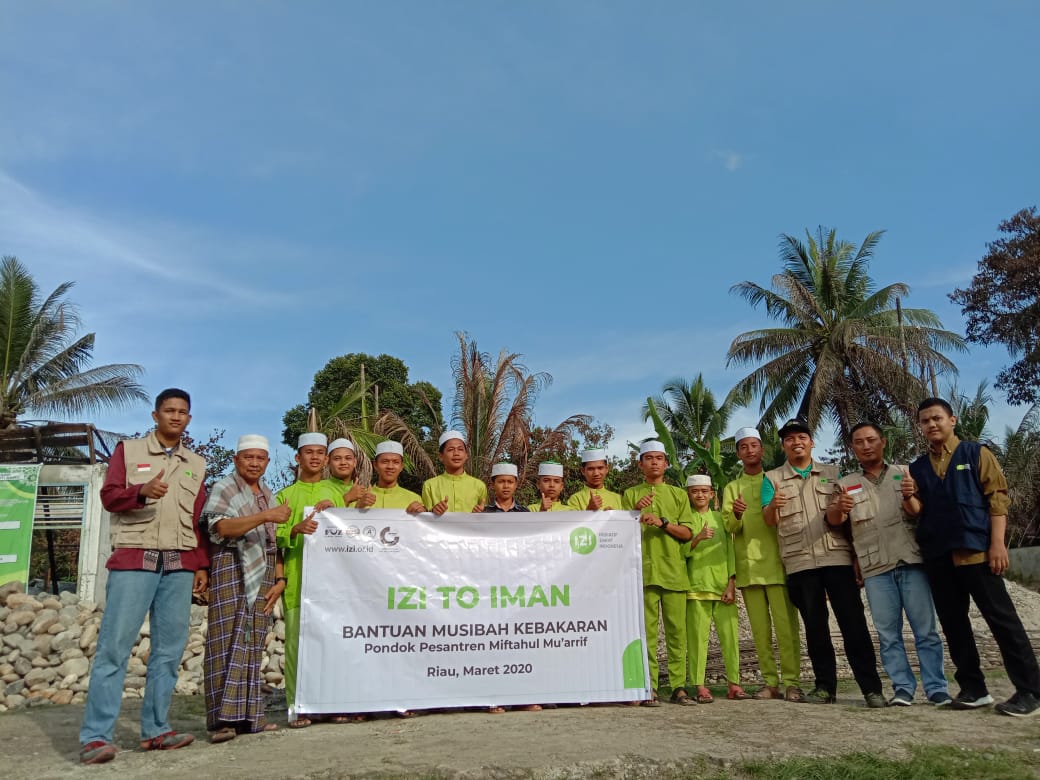 IZI Riau berikan bantuan untuk Ponpes Miftahul Muarif