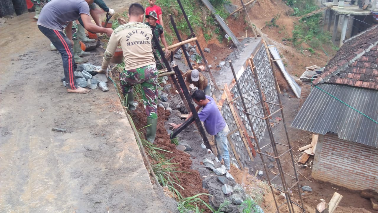 Kokohnya TPJ TMMD, Mushola Al Amin Aman dari Longsor