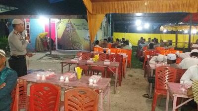 Sekalipun Ke Acara Pernikahan, Kapolsek Ini Selalu Gelorakan Pesan Kamtibmas