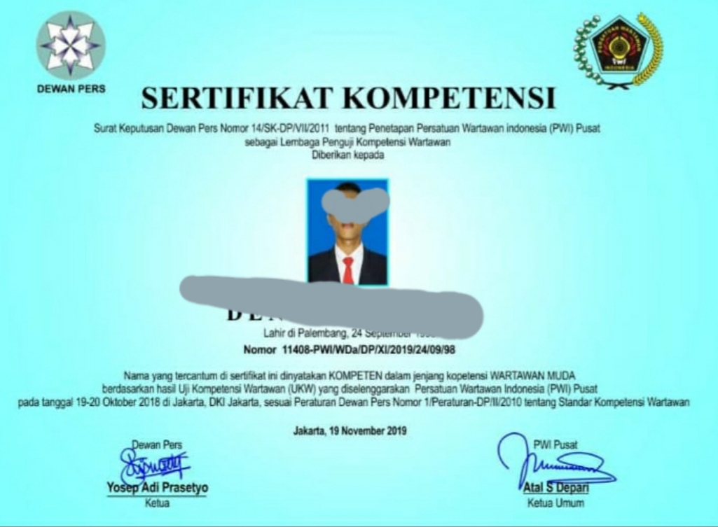 Hati-hati, Beredar Sertifikat UKW Palsu