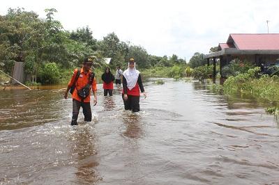Kerenn.. MDMC Selain Peduli, Survai Statistik Kondisi Banjir