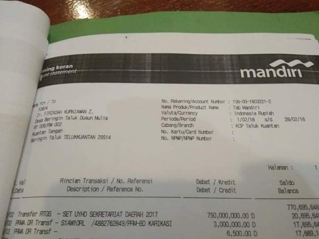 Bupati Kuansing CS Digugat Ke Pengadilan, Karena Persolan Utang Piutang