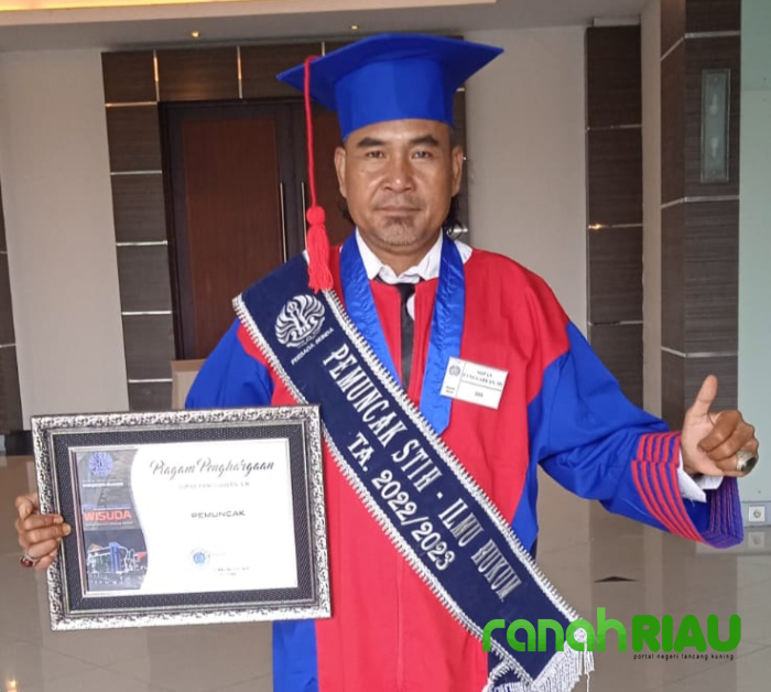 Raih IPK Tertinggi di STIH Persada Bunda Pekanbaru, Gabe : Terima Kasih Supportnya