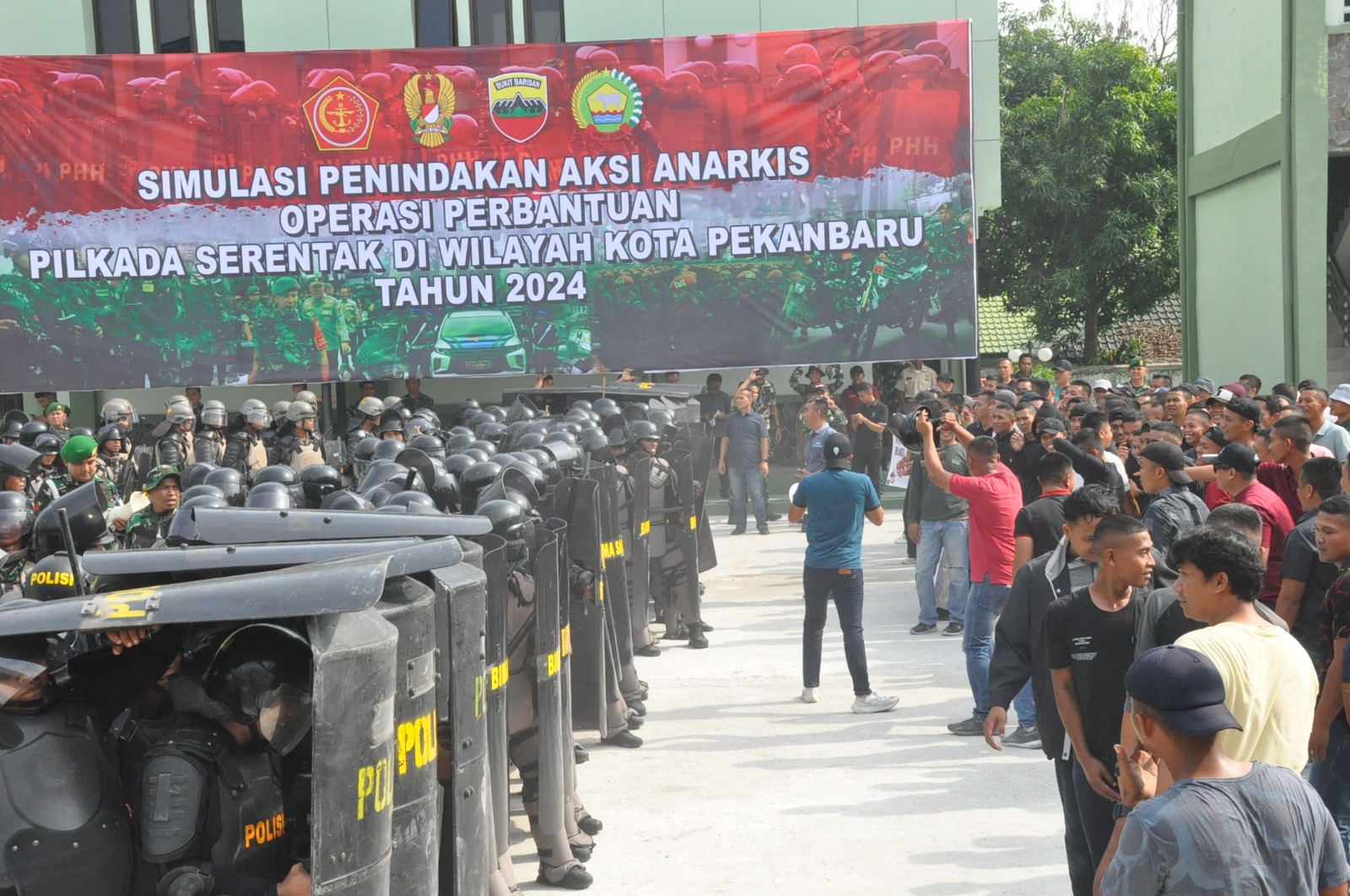 Korem kerahkan 1000 Personel TNI Polri dalam Rangka amankan Pilkada Serentak 2024