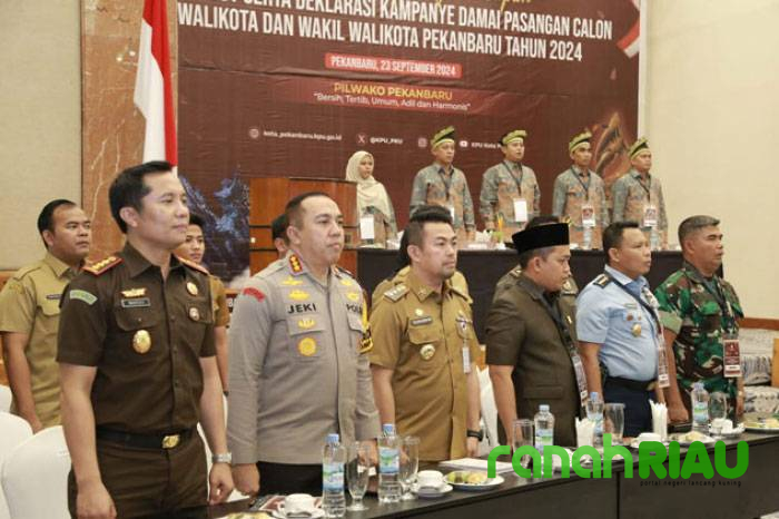 Pimpinan DPRD Pekanbaru Hadiri Pengundian Nomor Urut Calon Wali Kota Pekanbaru 2024