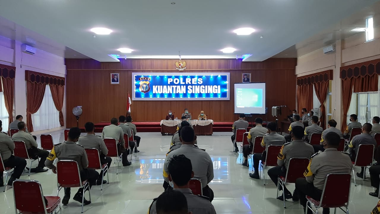 Polres Kuansing melaksanakan Pelatihan Aplikasi Silacak