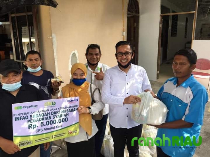 Pegadaian Syariah Pekanbaru ikut dalam Aksi Donor darah GM Five dihari Kemerdekaan